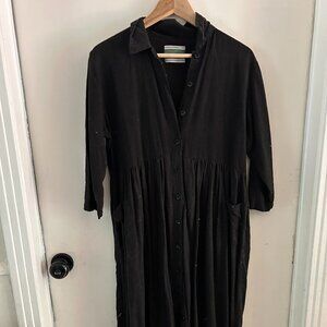 Urban Renewal Black Button Down Dress w/Pockets